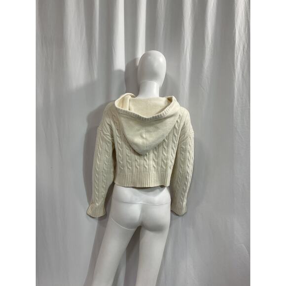 Sunday Best 'Octavia' White Zip Hoodie Size M - Picture 2 of 4